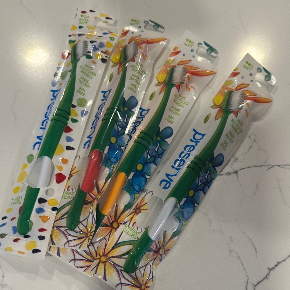 Preserve Toothbrushes bundle of 4